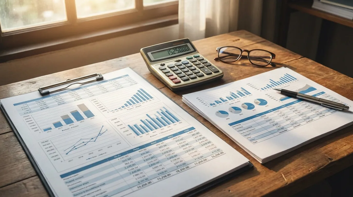 Documents de contre-expertise et calculatrice