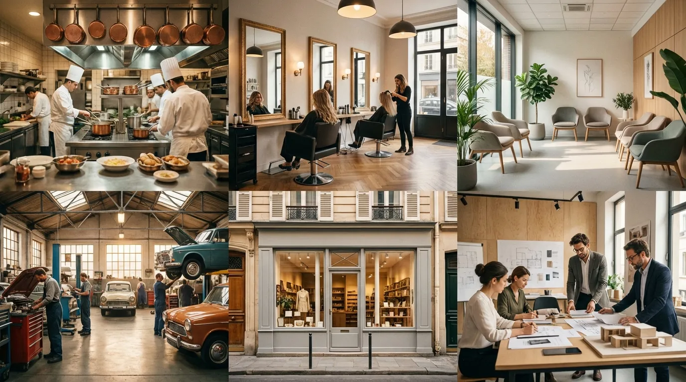 Locaux professionnels par métier