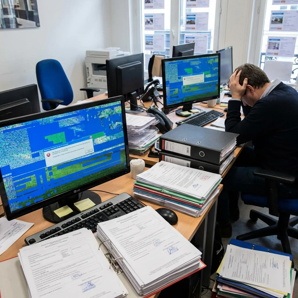 Perte de données clients — agence immobilière