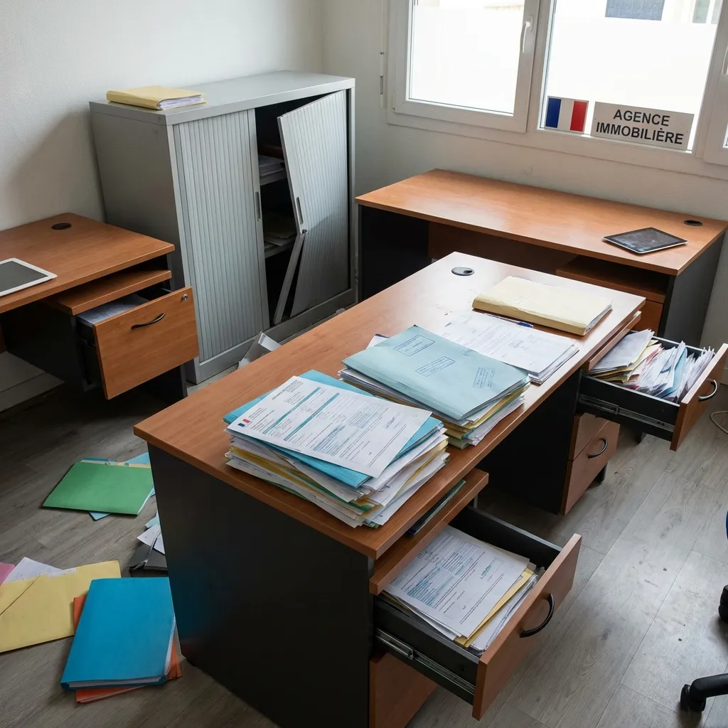 Vol de matériel informatique — agence immobilière