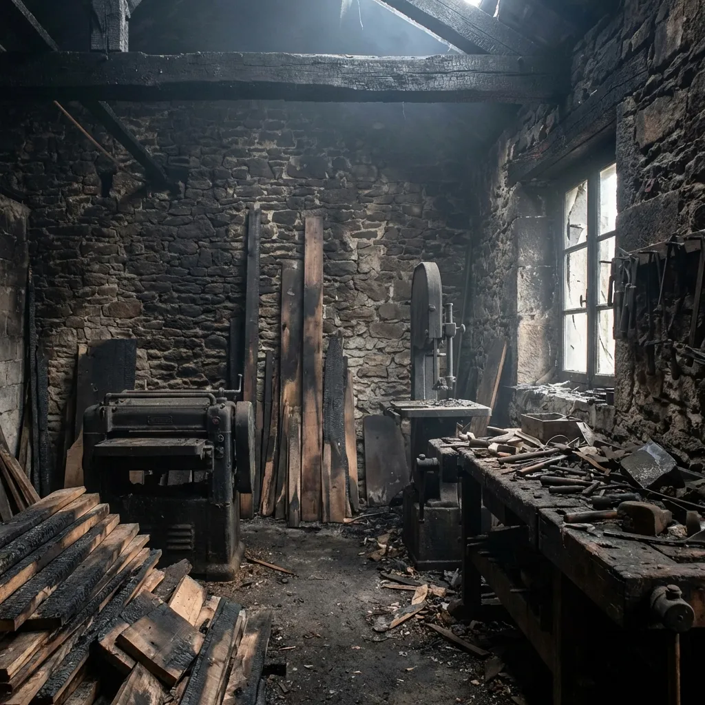 Incendie — atelier artisan