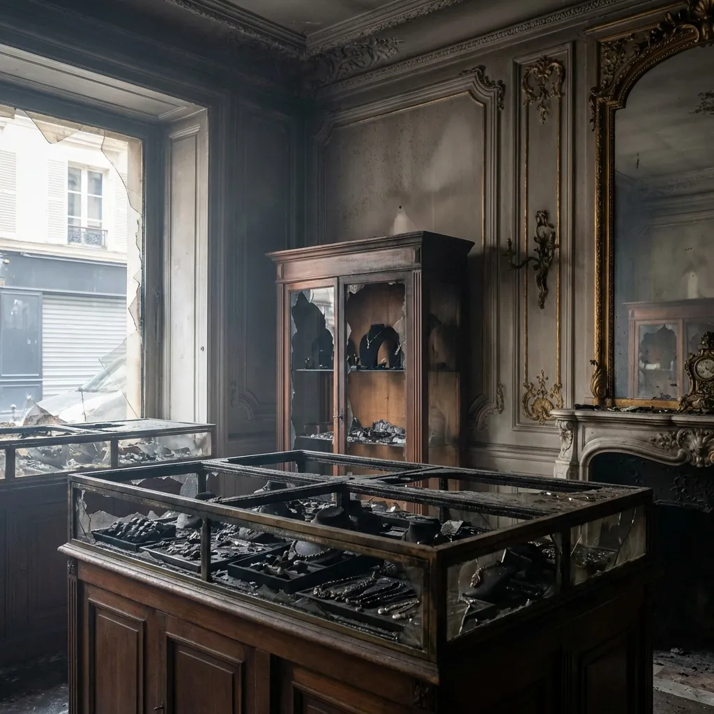 Incendie — bijouterie