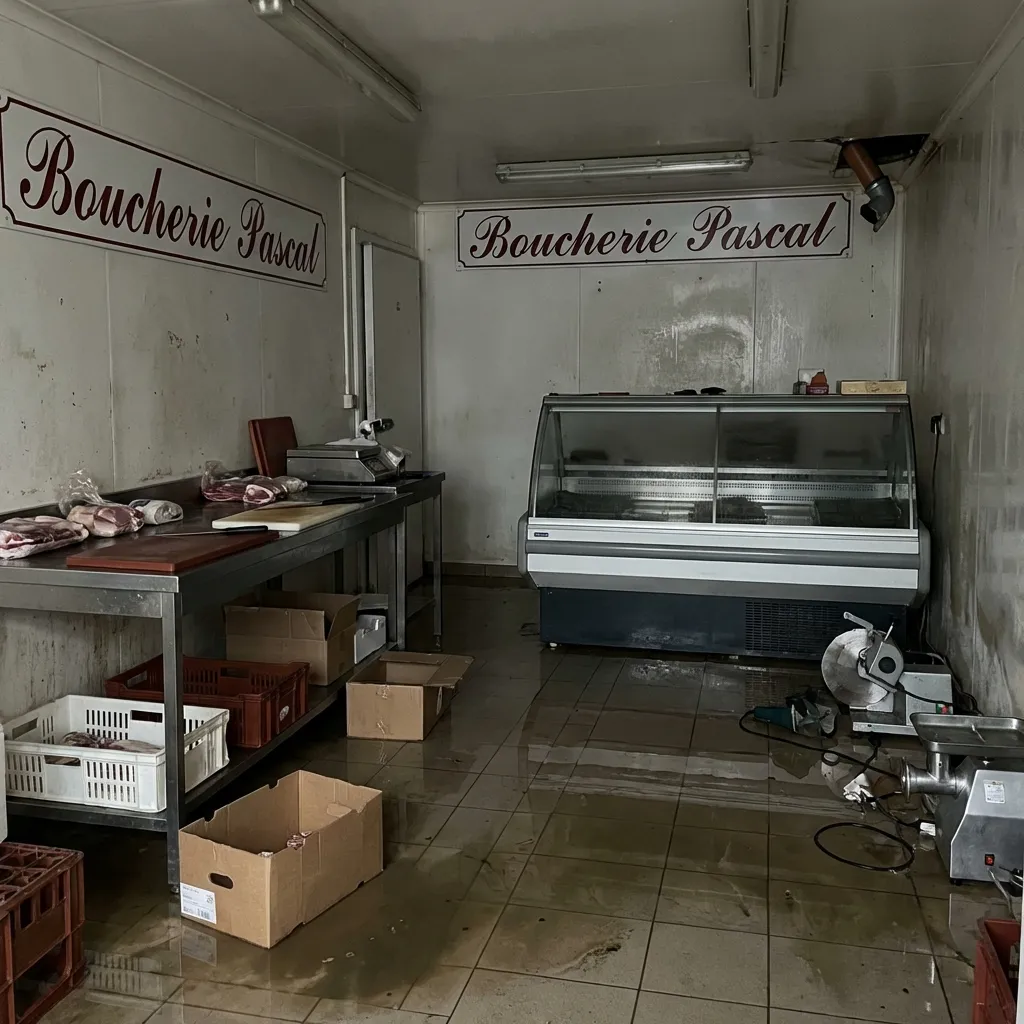 Dégât des eaux — boucherie