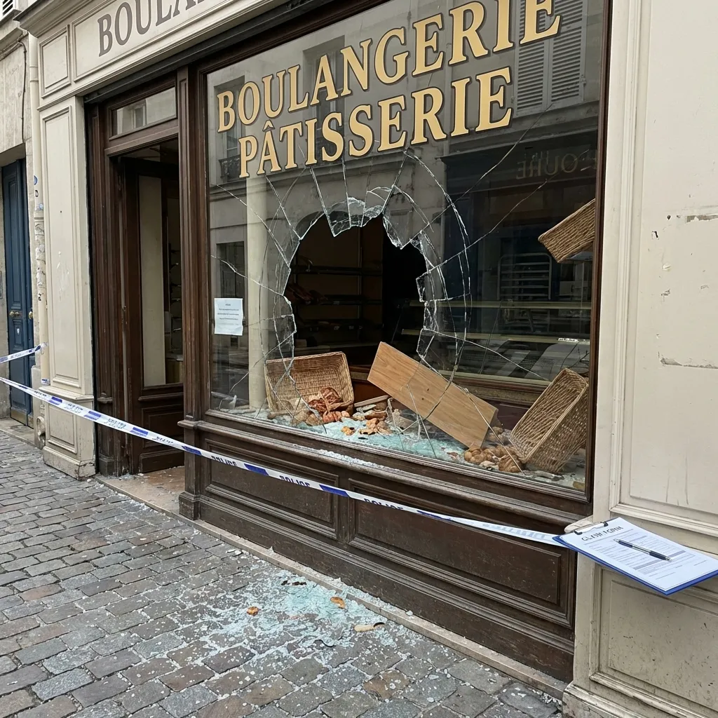 Bris de vitrine — magasin