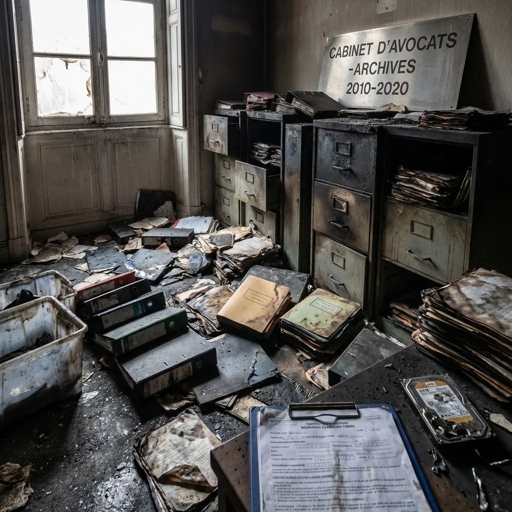 Perte d'archives confidentielles — cabinet d'avocat