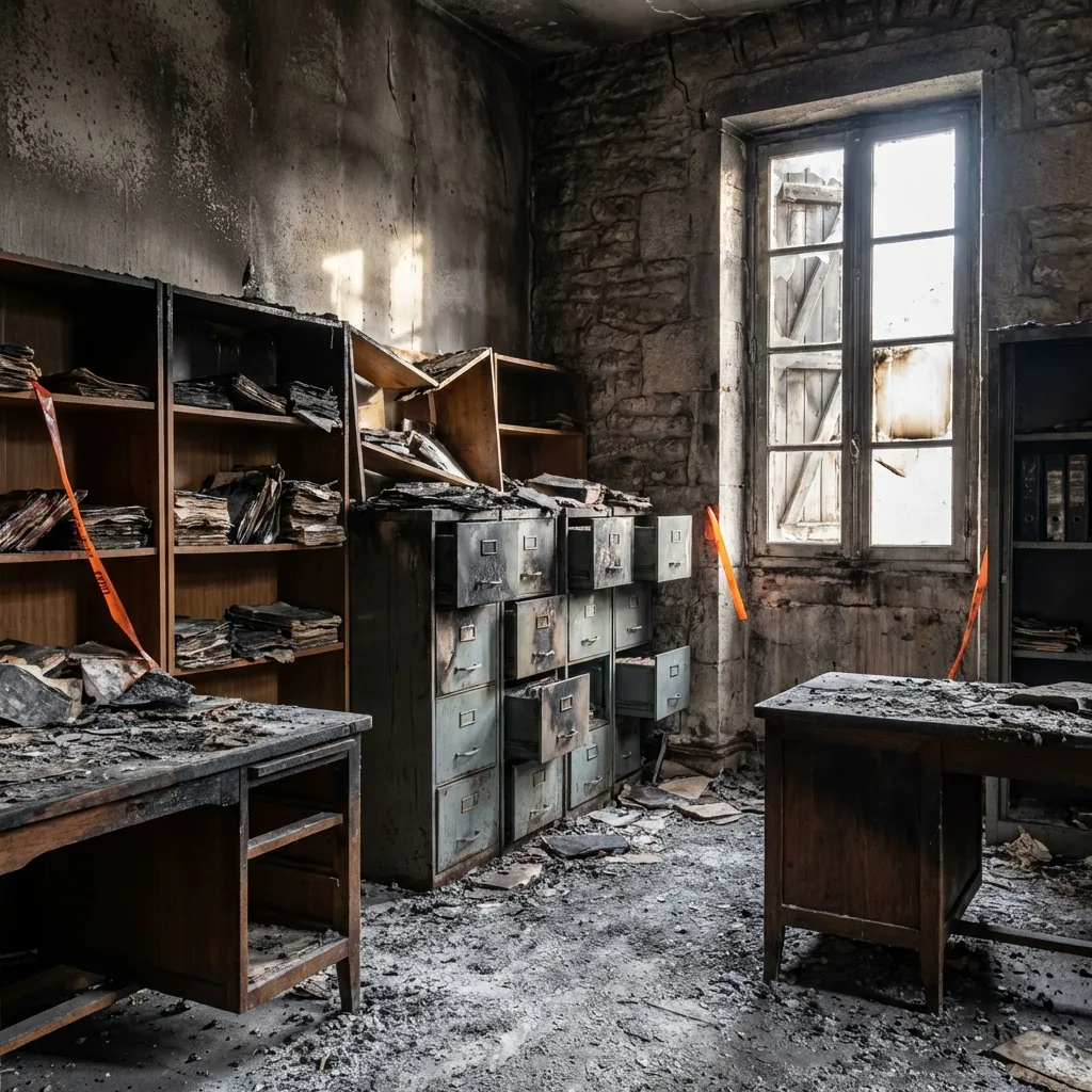 Incendie — cabinet comptable