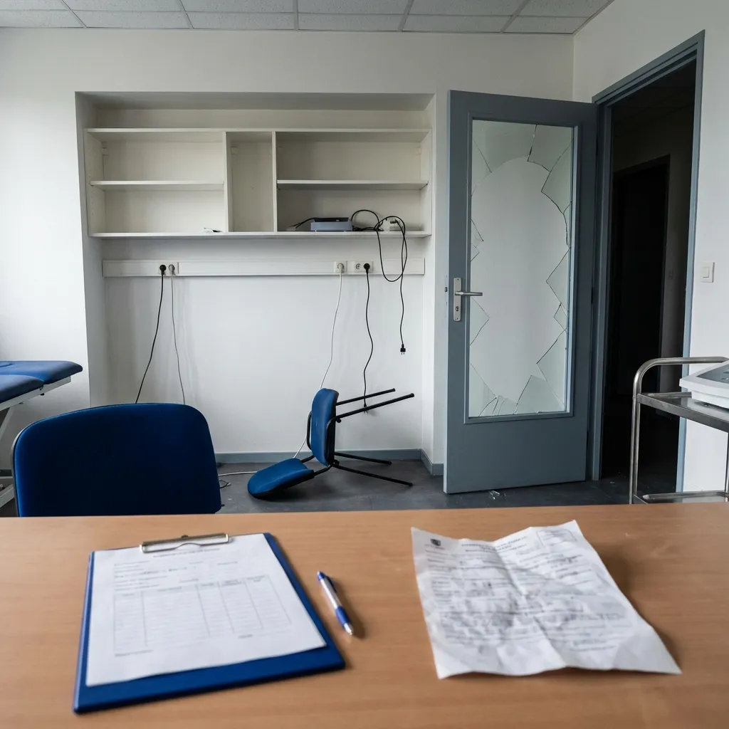 Vol de matériel — cabinet de kinésithérapie