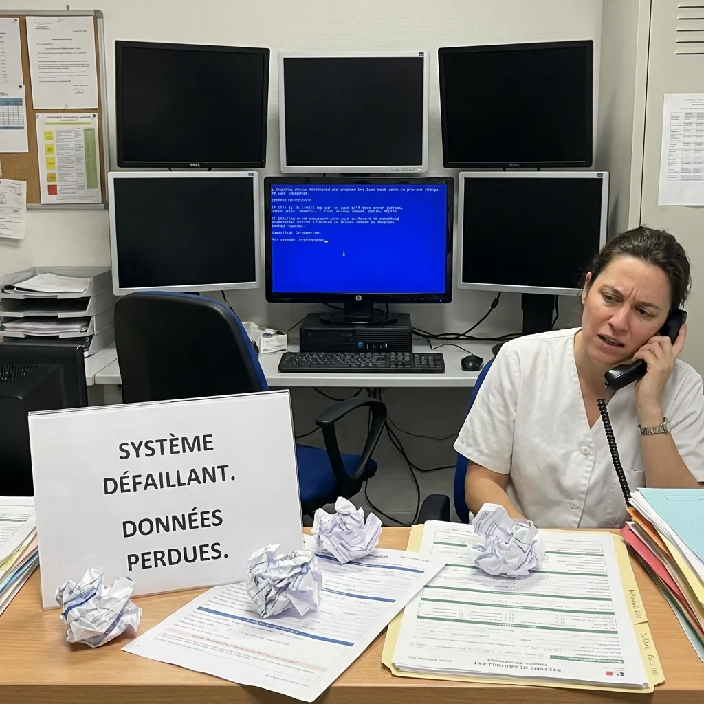 Perte de données informatiques — cabinet médical