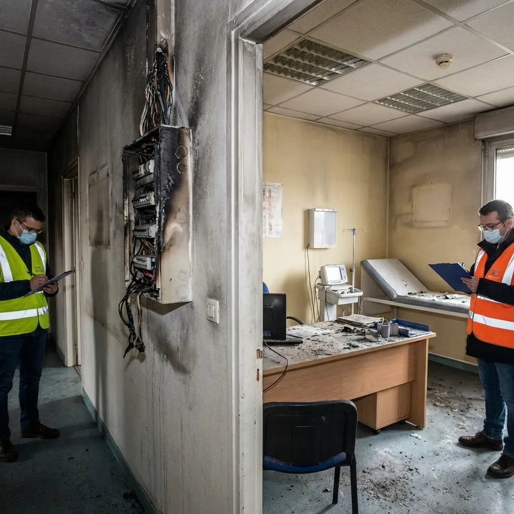 Incendie — cabinet médical