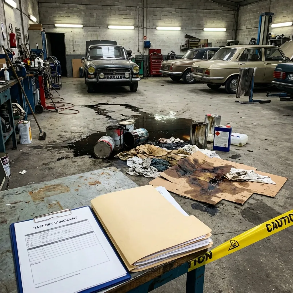 Pollution accidentelle — carrosserie automobile