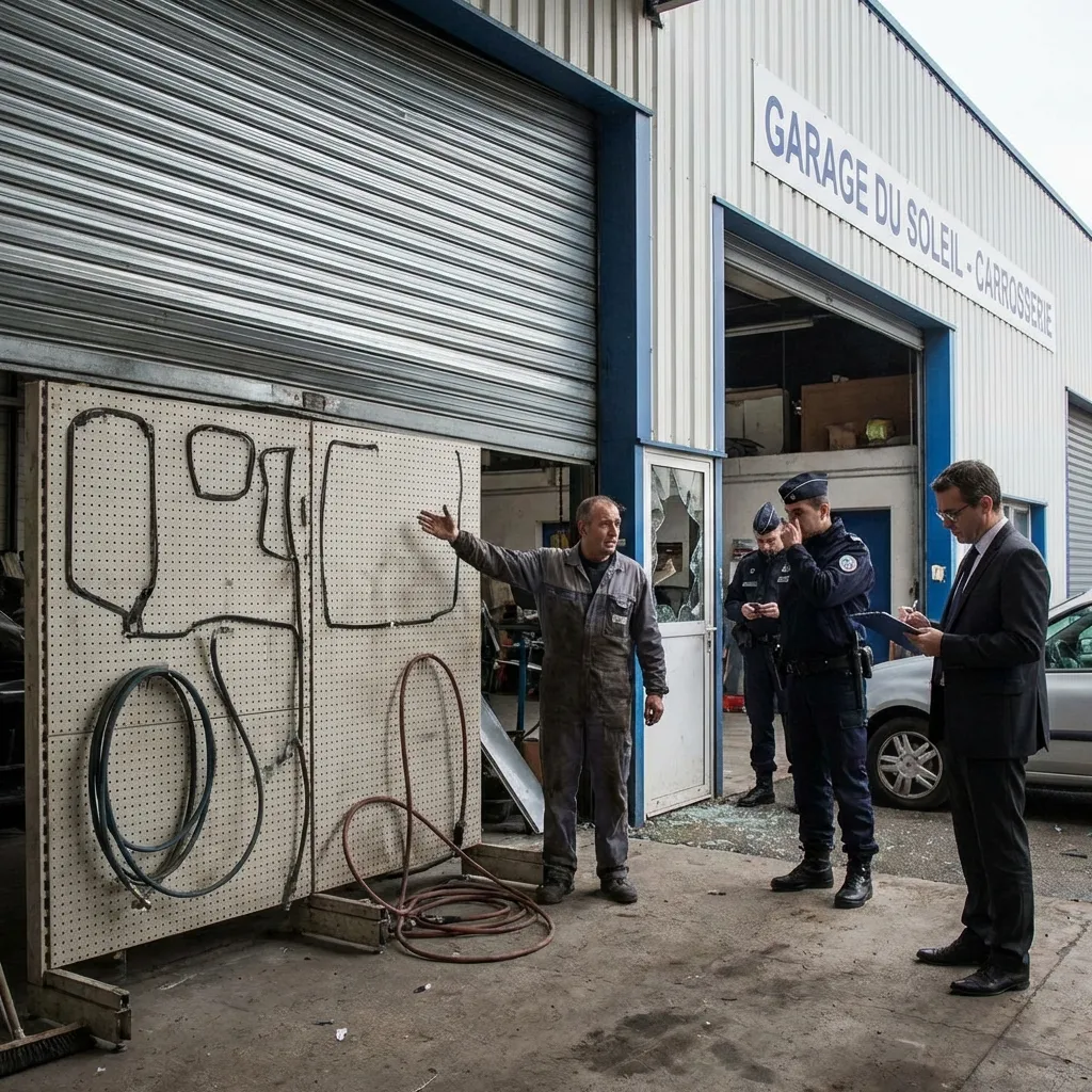 Vol d'outillage — carrosserie automobile