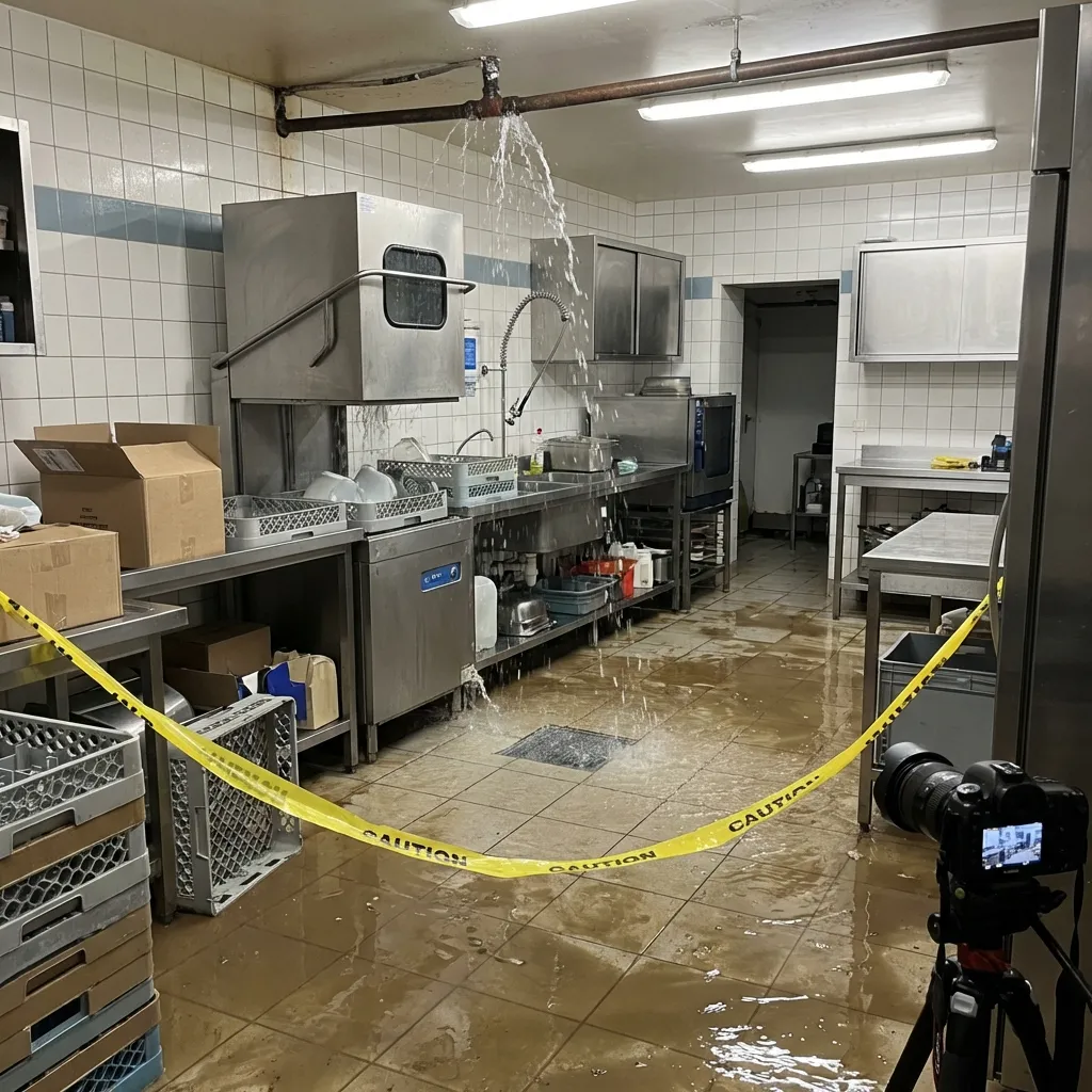 Dégât des eaux — fast-food