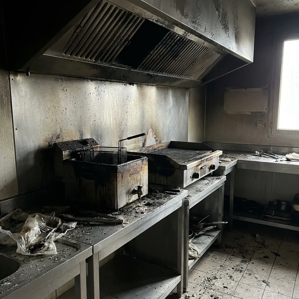 Incendie (friteuse, grill) — fast-food