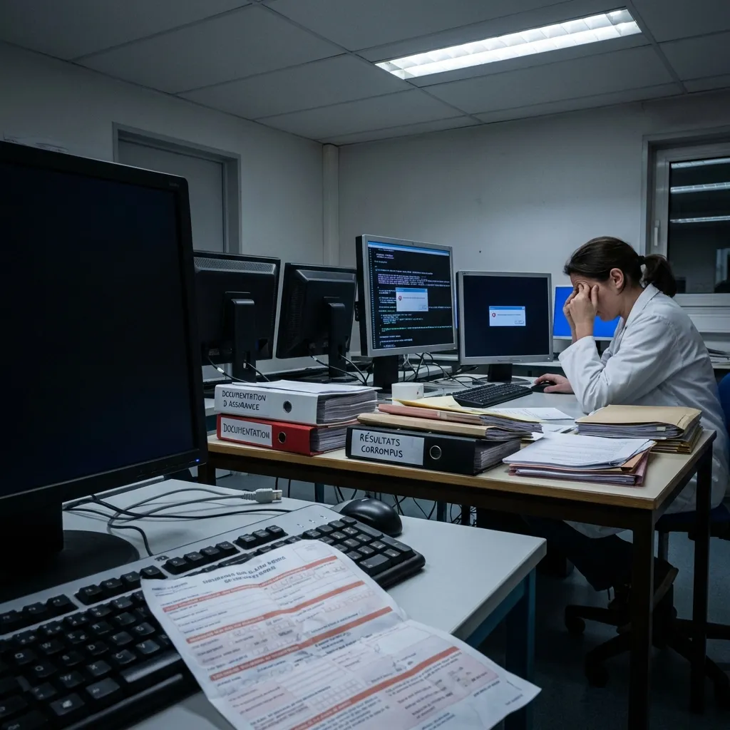 Perte de données — laboratoire d'analyses