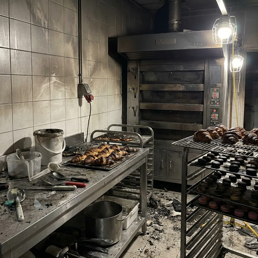 Incendie lié aux fours — pâtisserie