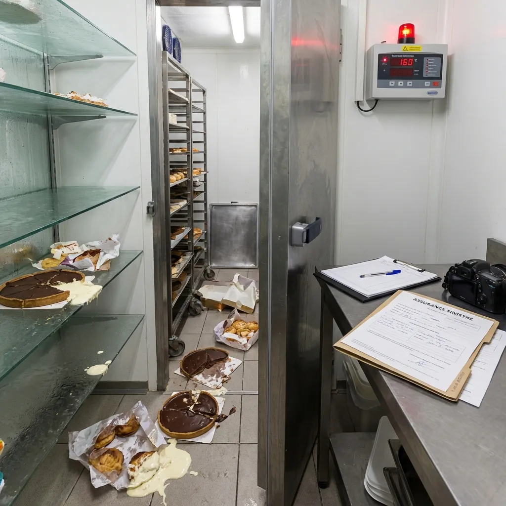 Panne de chambre froide — pâtisserie