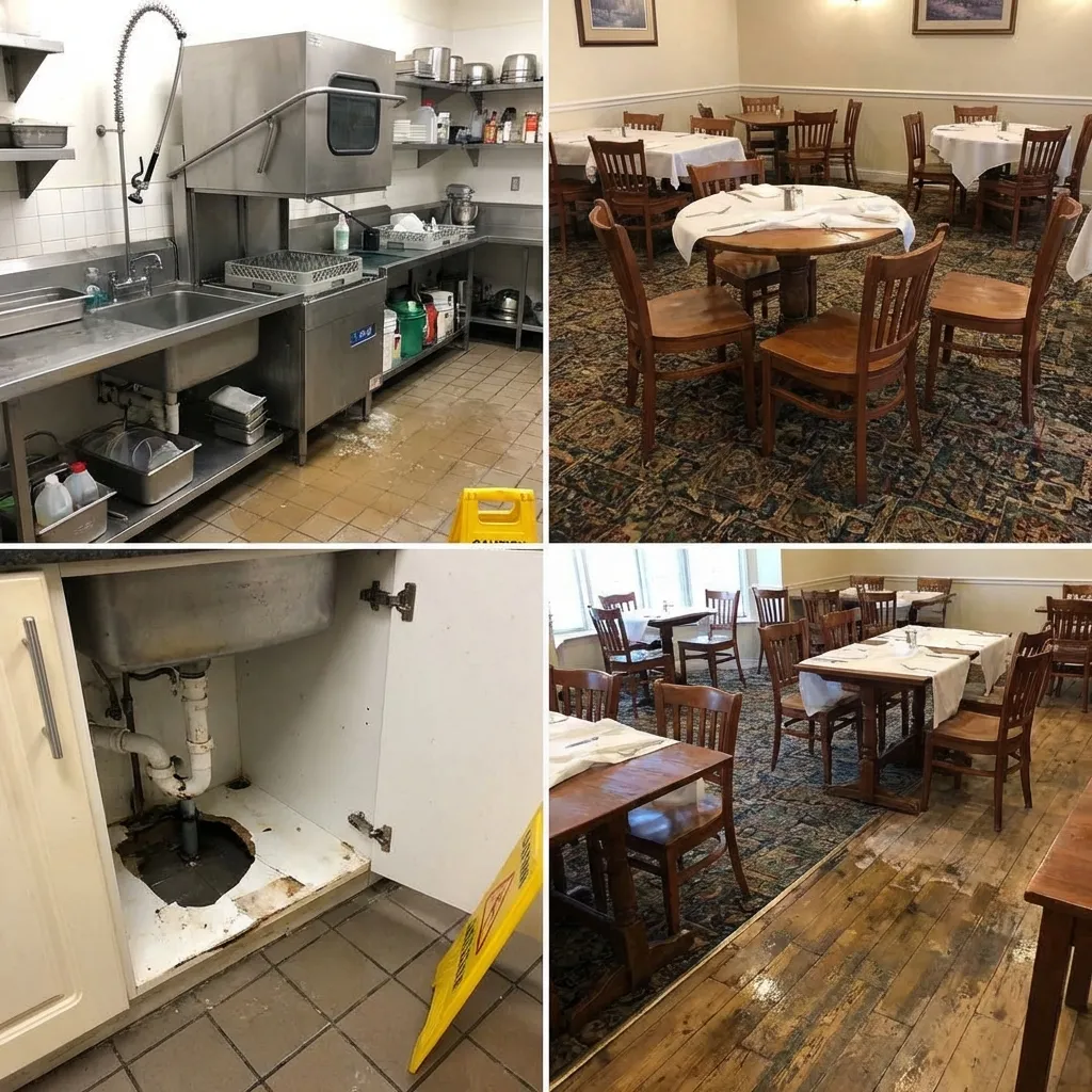 Dégât des eaux — restaurant