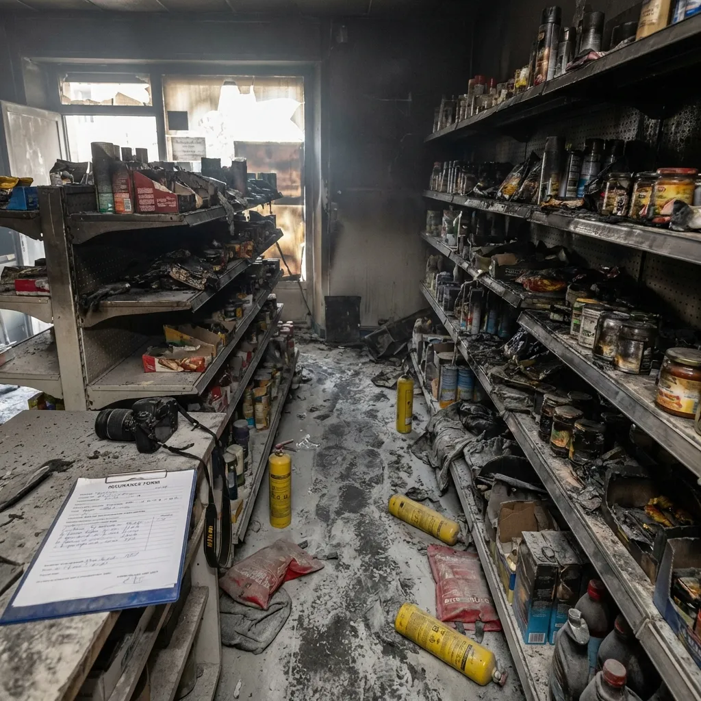 Incendie — supérette