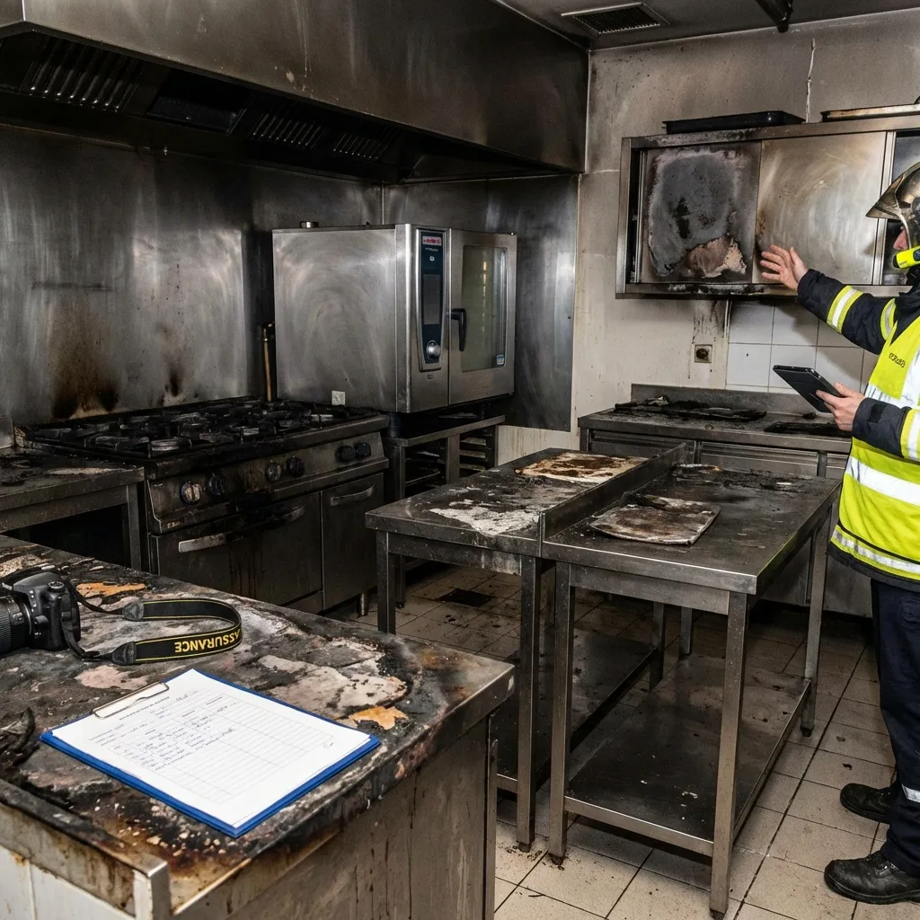 Incendie en cuisine — traiteur