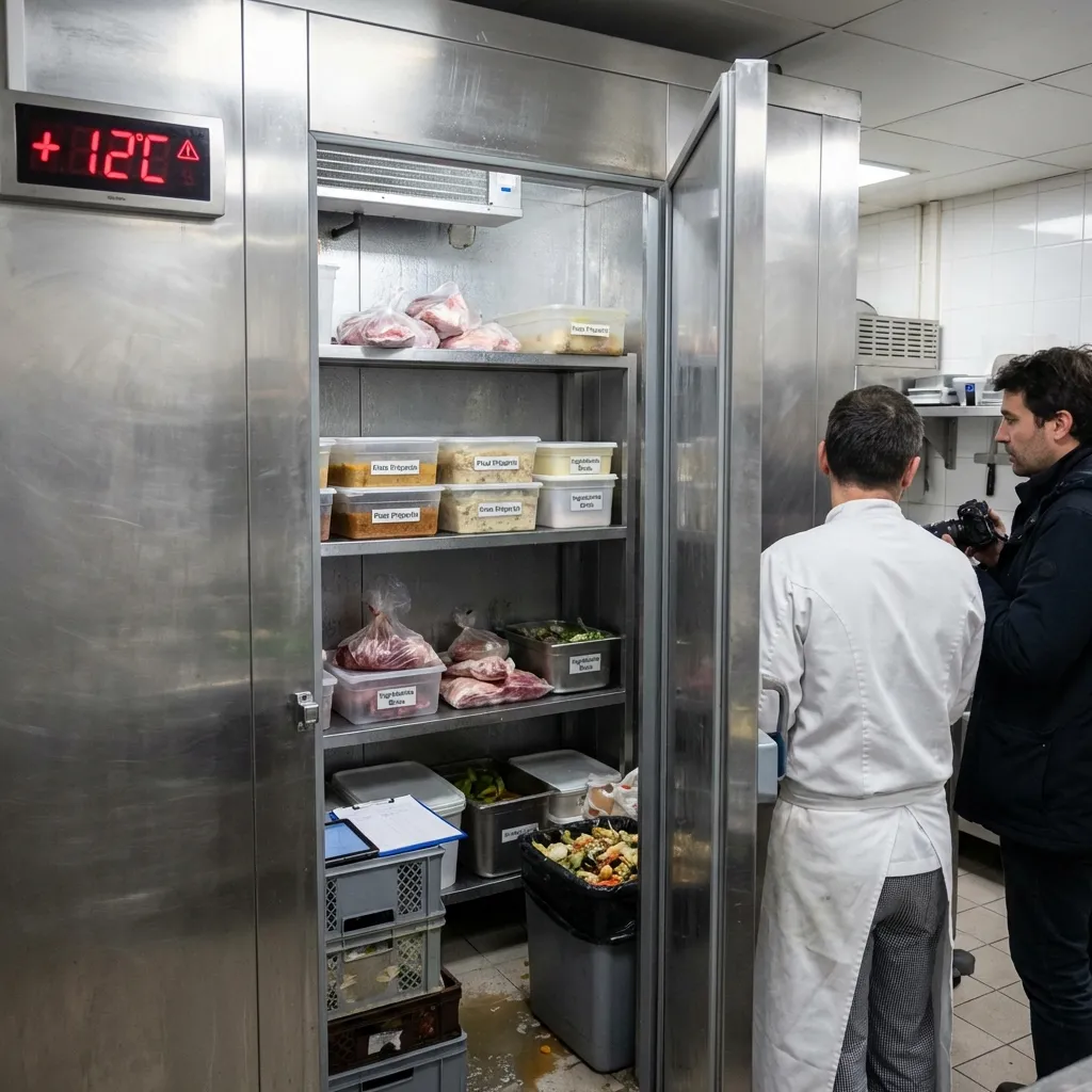 Panne de chambre froide — traiteur
